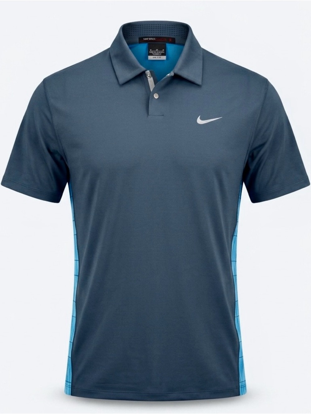Nike Tiger Woods TW Gradient Graphic Polo SP13 Mesh Back Golf Shirt M